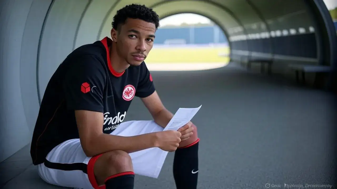 Ekitike weighs €100m decision in silence A torn dossier in his lap frames the tension between market value and personal momentum.