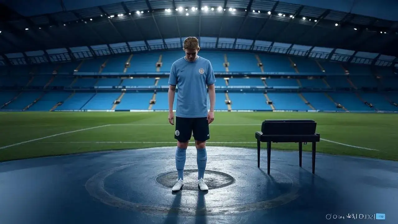 De Bruyne’s silence echoes through Etihad An empty piano bench at midfield marks the end of a conductor’s reign, not just a player’s farewell.