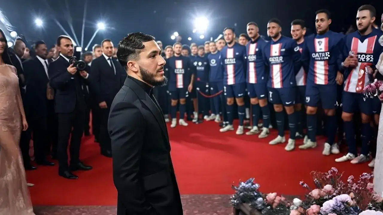 Cherki Sends Silent Message to PSG A velvet rope and sidelong smile capture a moment suspended between admiration and ambition.