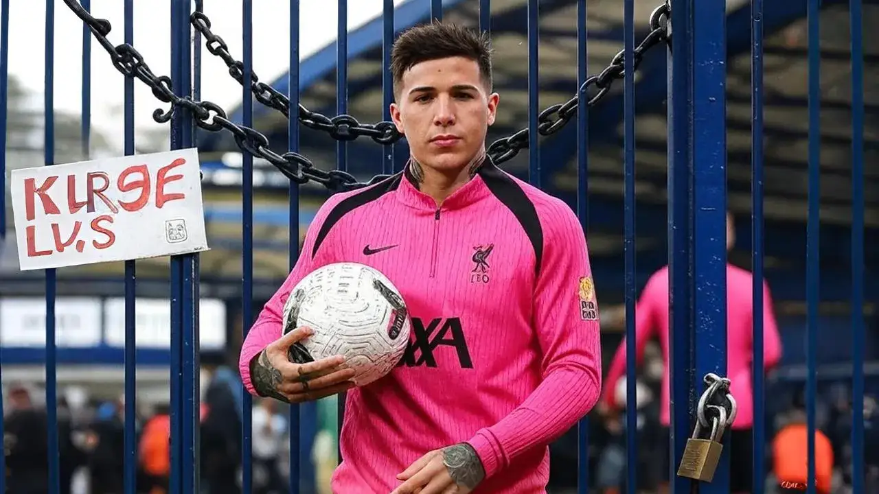 Enzo Fernández Stands Behind Closed Gates A locked gate and firm gaze signal Chelsea’s refusal to negotiate their midfield core.