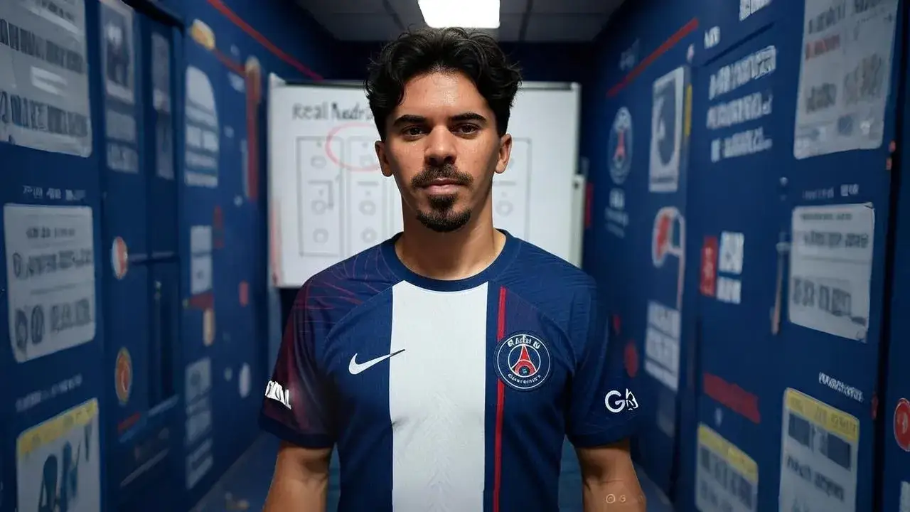 Real Madrid Crosses Out Vitinha A scouted name crossed in red ink becomes a metaphor for potential undone by valuation.