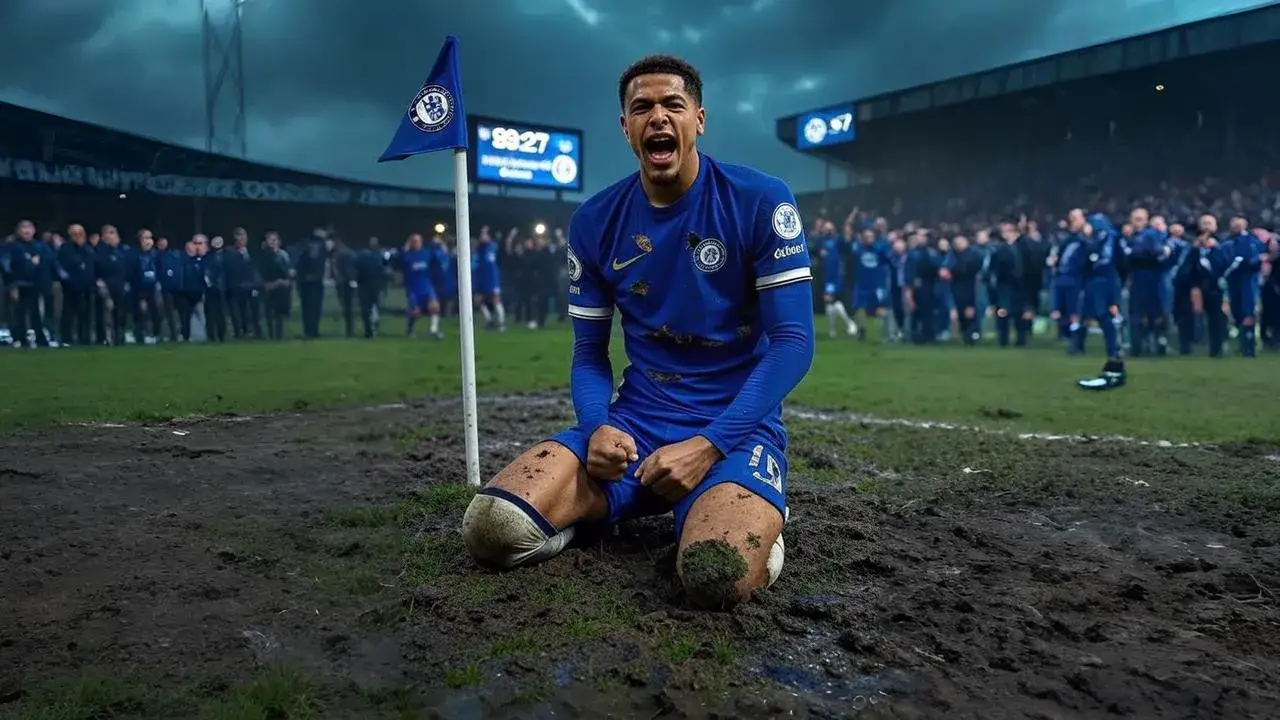 Colwill kneels as Chelsea clinch Europe A torn sleeve and raised arms capture the solitary strike that carried Chelsea into the Champions League.