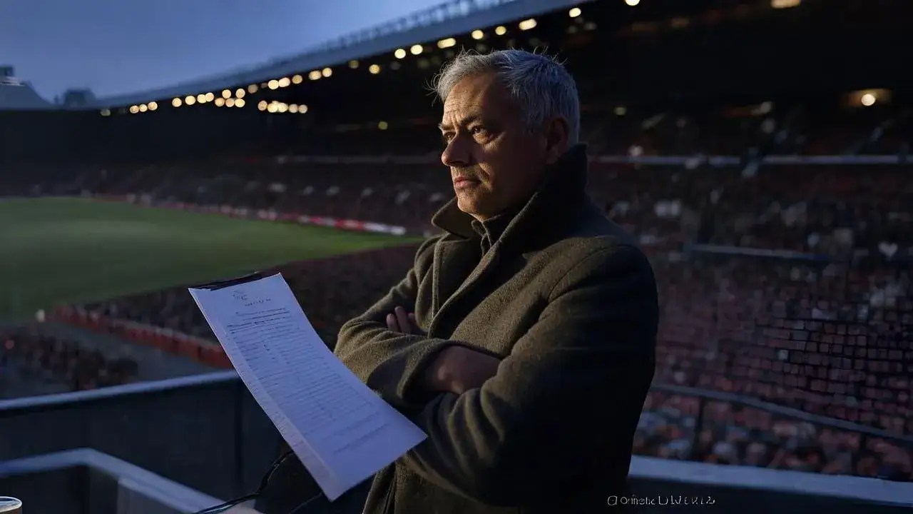 Mourinho gazes down from his past A quiet watch above Old Trafford becomes a layered mirror of beginnings and belief.