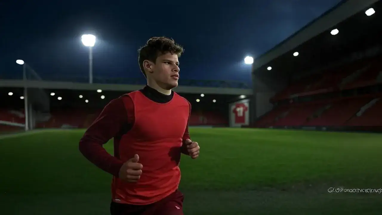 Kerkez shadows legacy in quiet succession A training bib and a fading jersey reflect a passing torch—Kerkez arrives not as replacement, but as future.