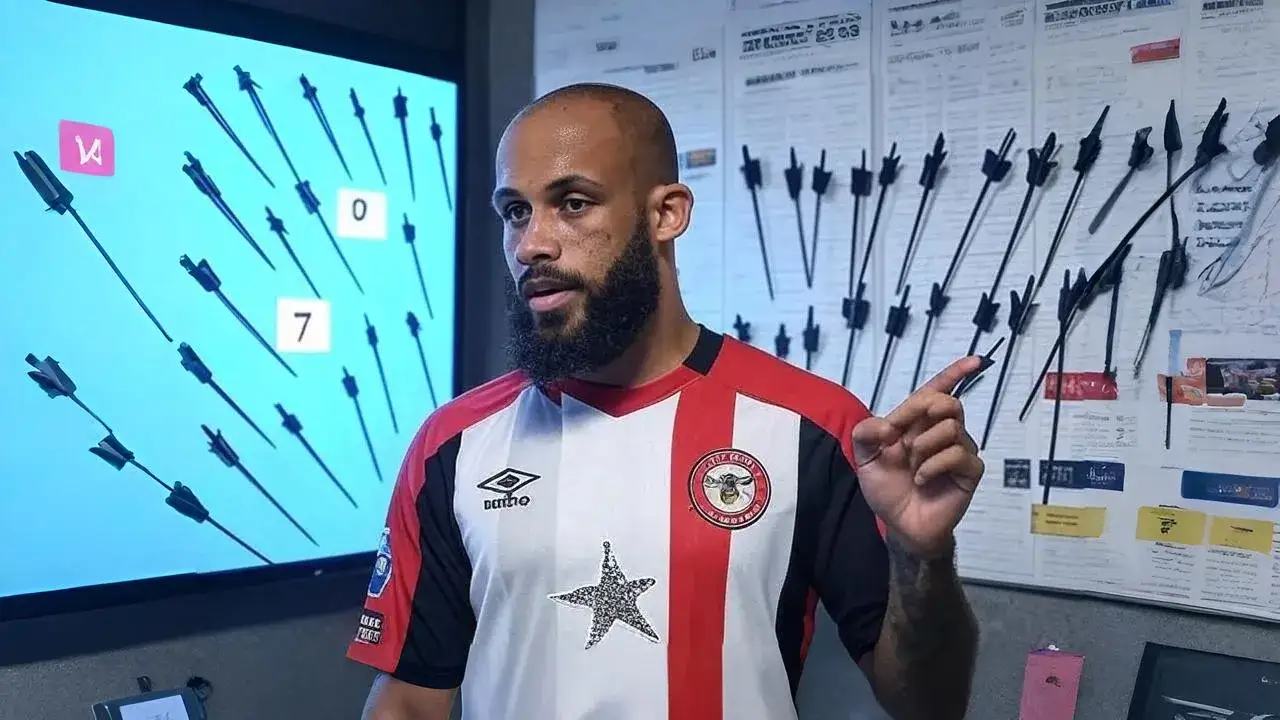 Mbeumo fits Amorim’s tactical puzzle A worn position marker on the tactics board captures Mbeumo’s role as a system player, not a solo act.