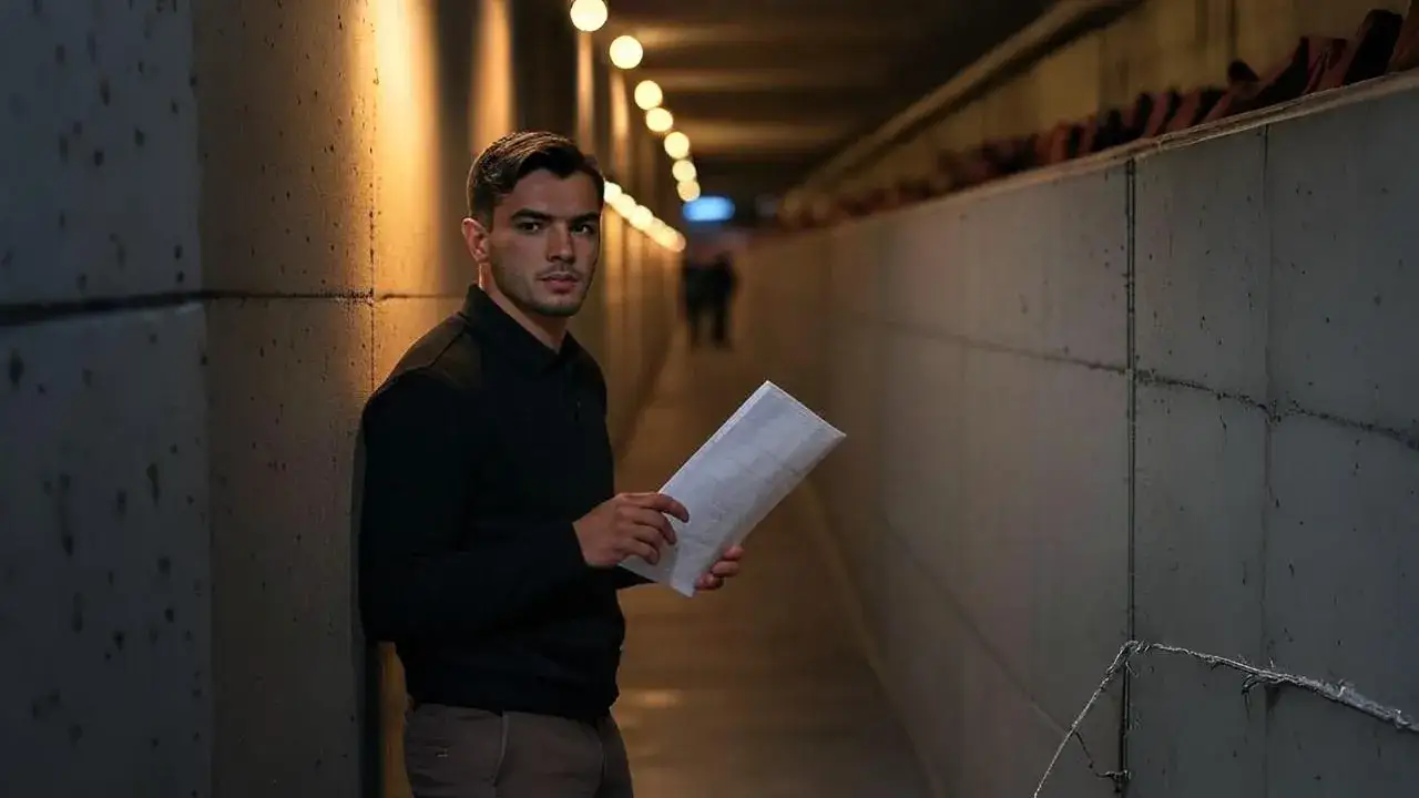 Brahim Díaz Contract Extension Symbolized A creased contract in hand reveals the silent bond behind Brahim Díaz’s Real Madrid future.