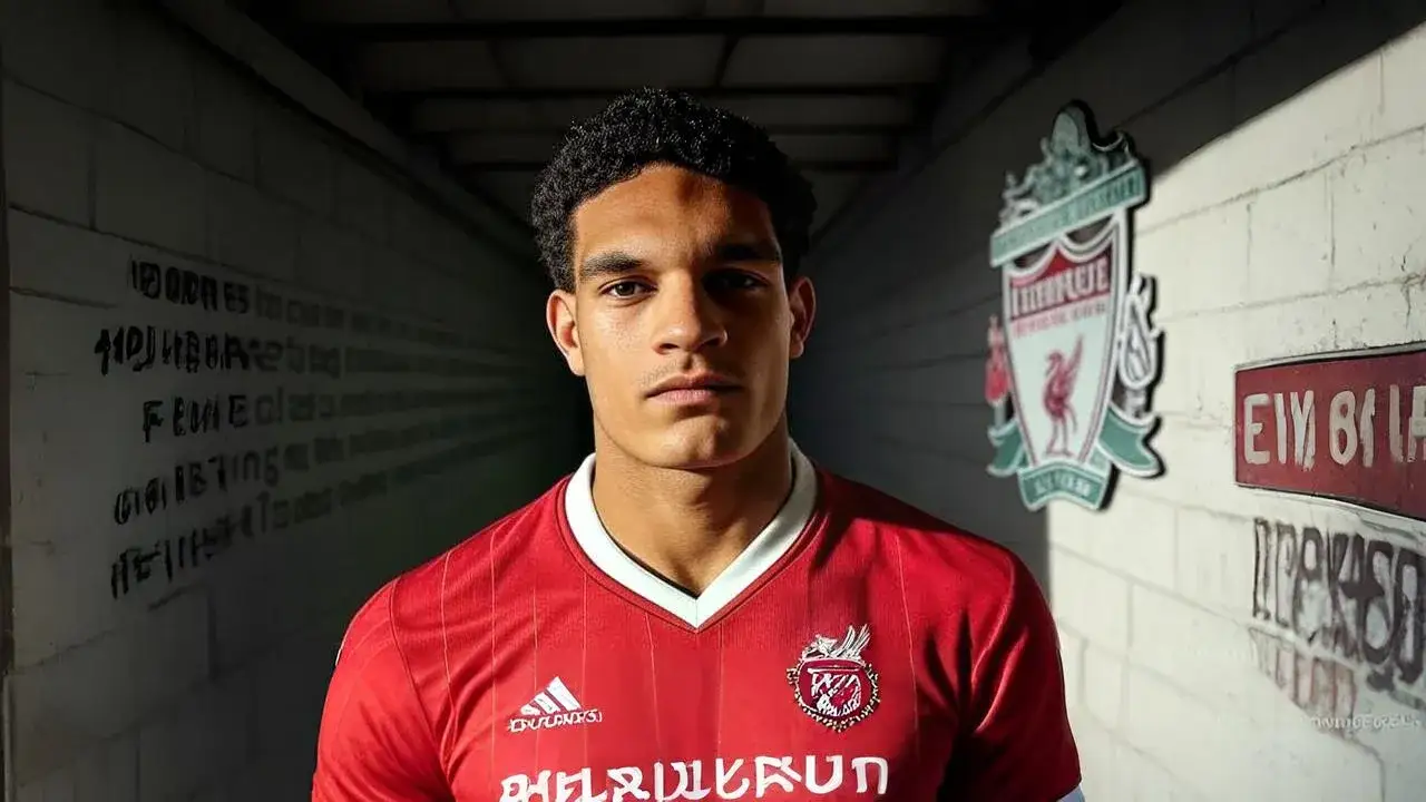 Quansah’s pause at the threshold A folded kit in his hand captures the tension of a departure written in loyalty, not escape.