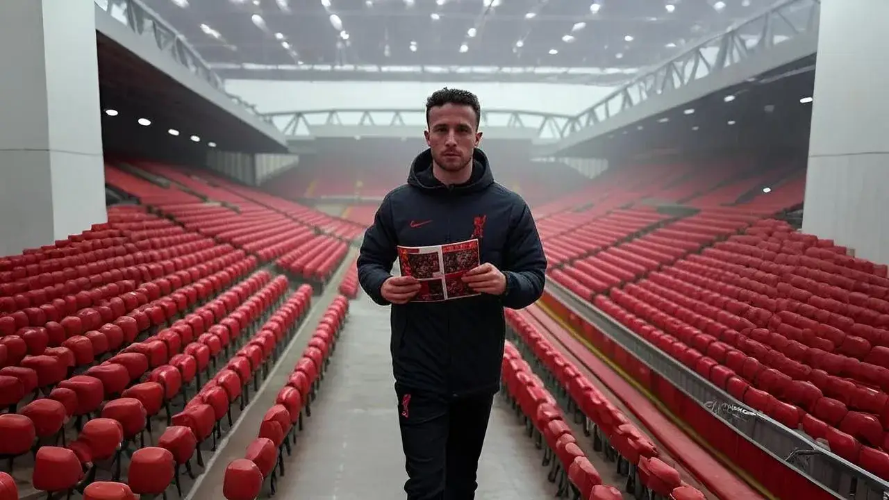 Where the Kop fell silent for Jota A folded matchday programme becomes the final verse in a song the Kop was never ready to end.