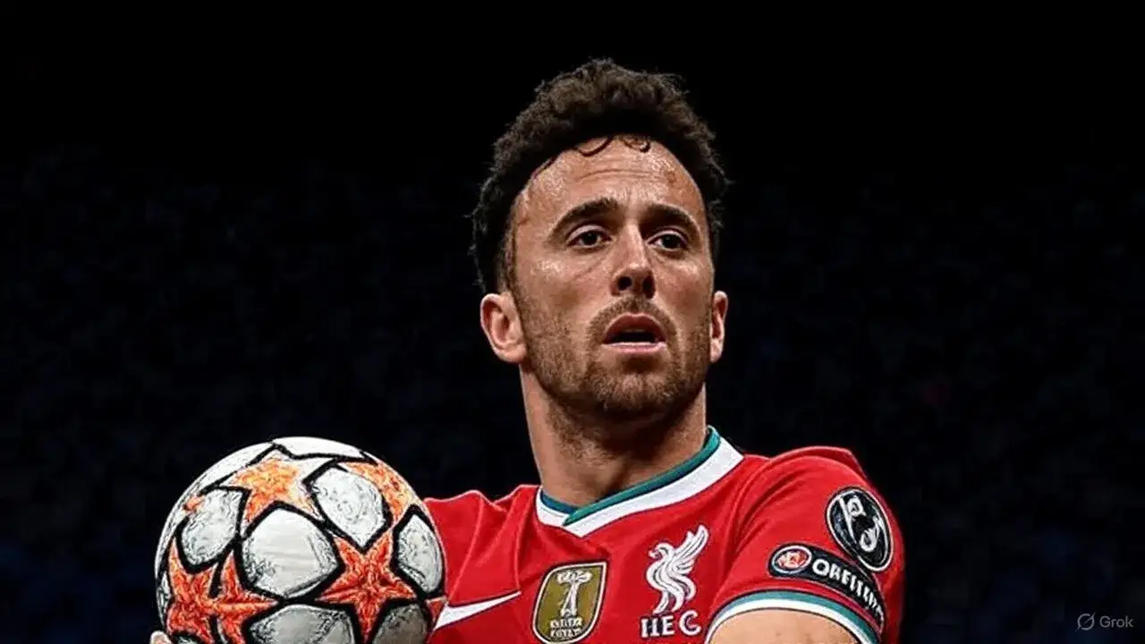 Diogo Jota’s Unfinished Match A soaked match ball underfoot becomes a haunting symbol of a life paused mid-play.