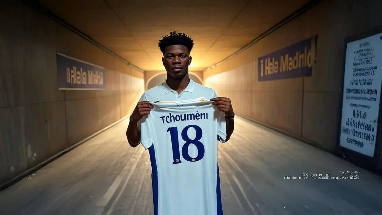 Tchouaméni’s Real Madrid Destiny A folded white shirt clutched in silence reveals the weight of a dream finally within reach.