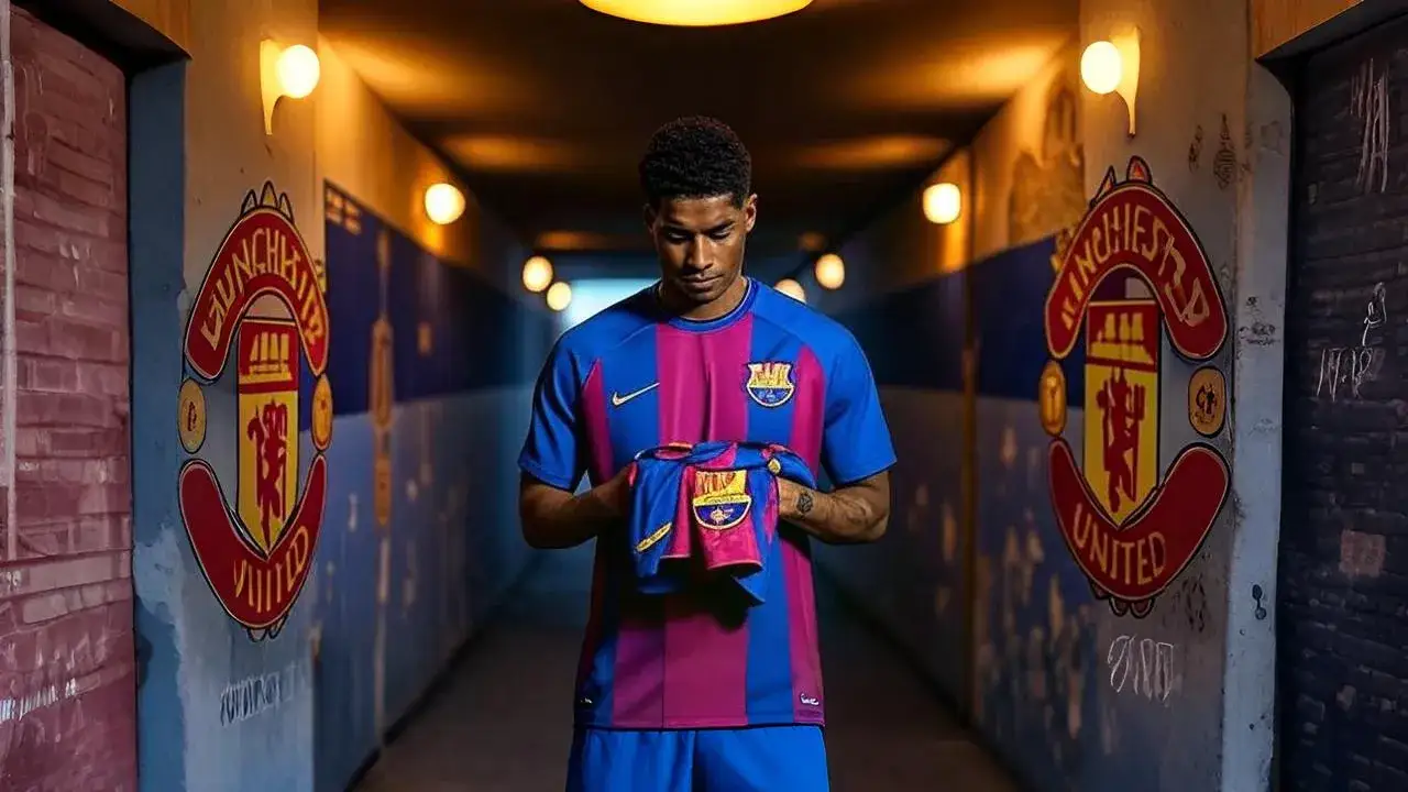 Rashford sacrifices salary for Barça move A folded jersey in Rashford’s grip reveals the personal cost of escape from Old Trafford.