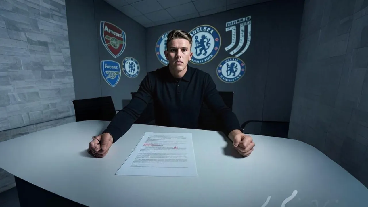 Three shadows converge on a striker who must carry both numbers and expectation.