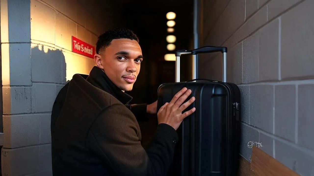 Trent touches the sign one last time