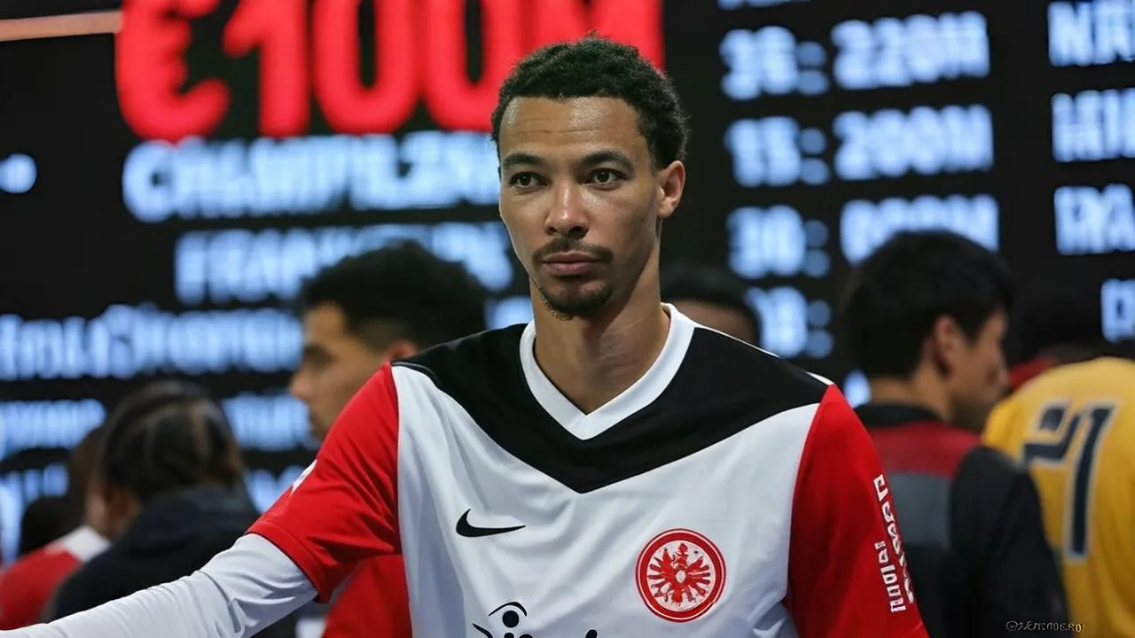 The red €100M glows like a silent verdict — illuminating interest, blocking intent.
