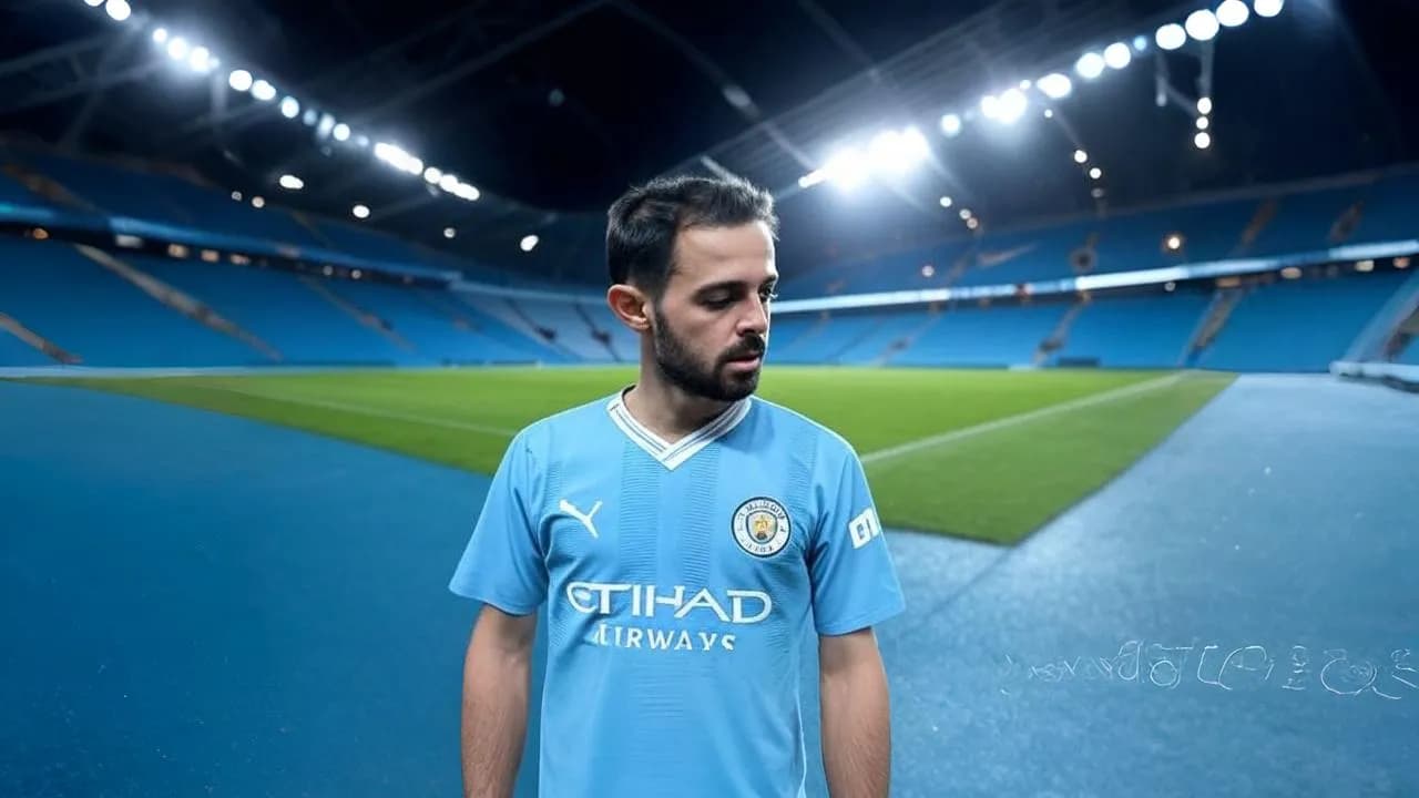  A frayed armband in Silva’s grasp echoes Guardiola’s rejection of tradition and the burden of solo leadership.