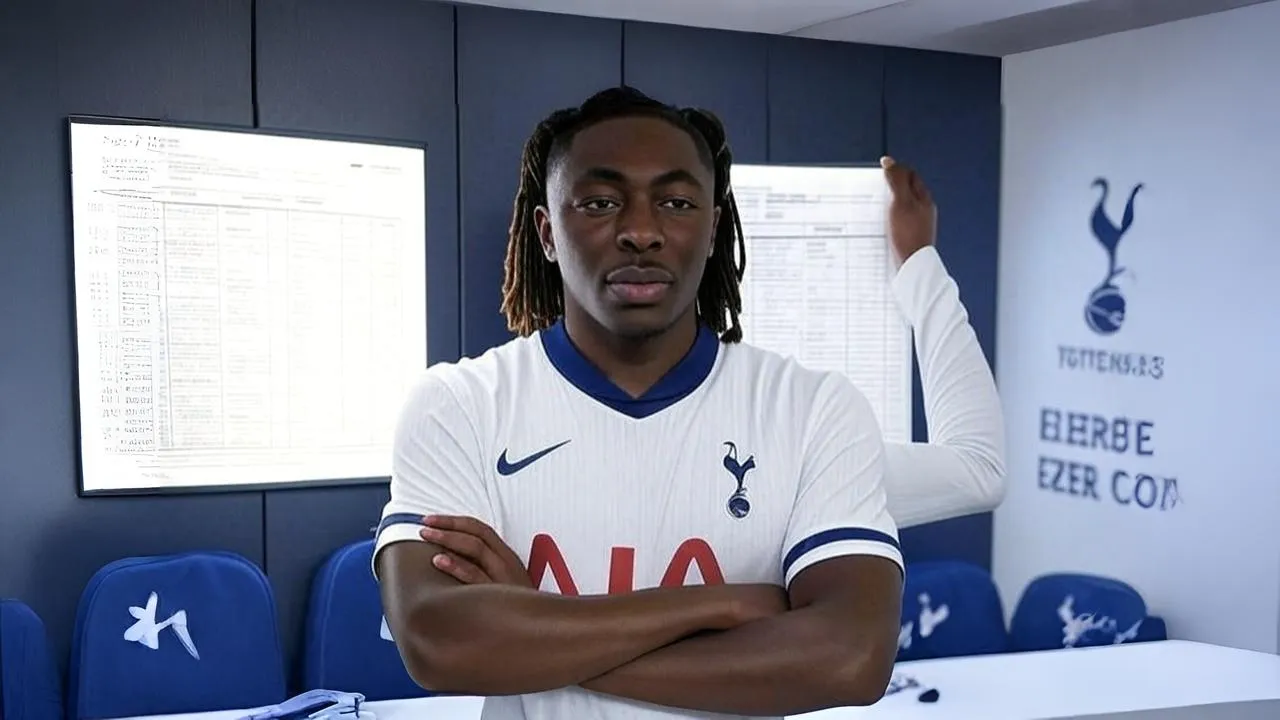A dormant contract on the bench captures the weight of valuation before Tottenham’s bold identity overhaul.
