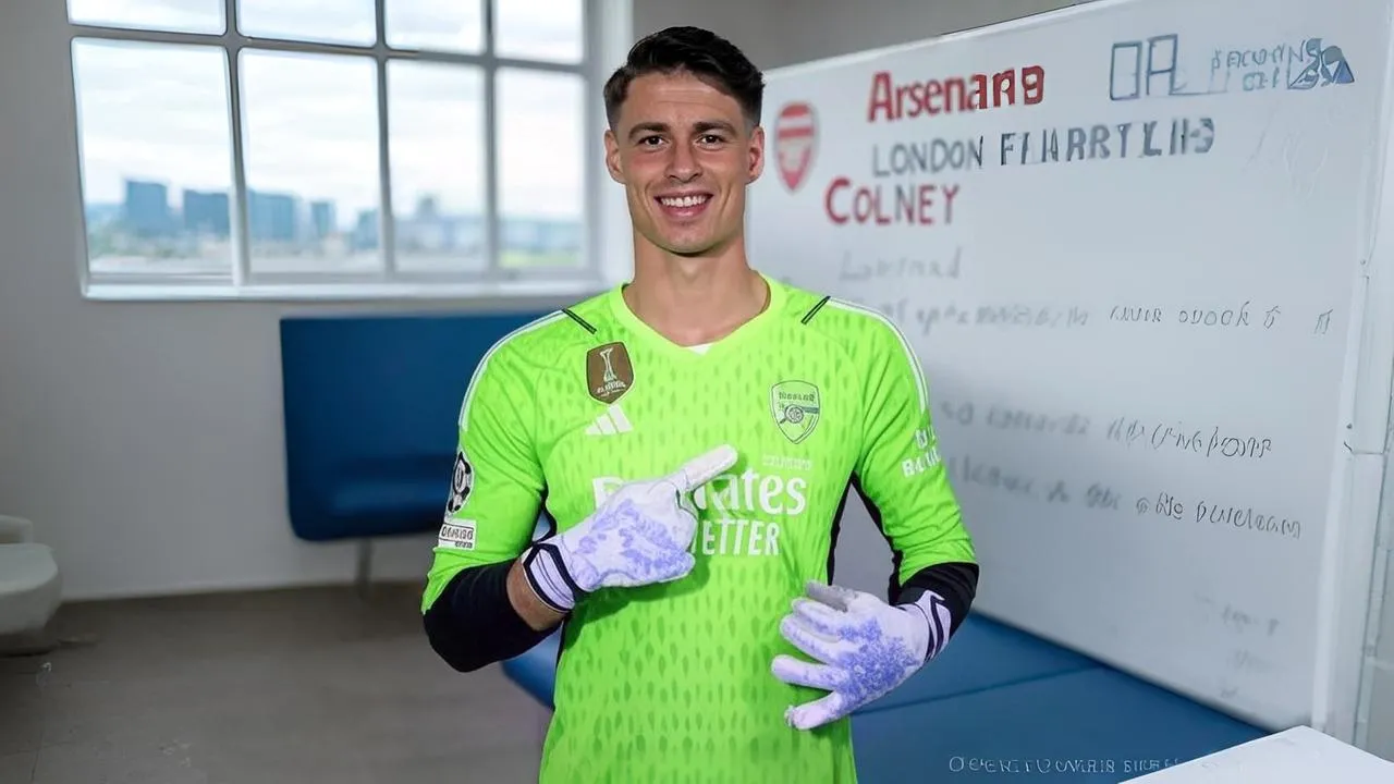  Kepa prepares in silence at Arsenal