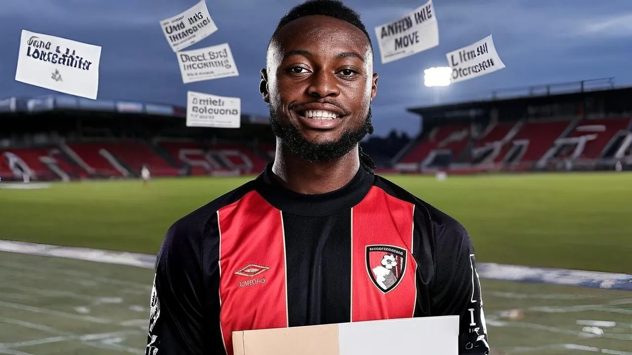  A half-open contract folder at Semenyo’s feet embodies his quiet defiance of elite transfer temptations. A half-open contract folder at Semenyo’s feet embodies his quiet defiance of elite transfer temptations.